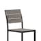 Flash Furniture Gray/Gray Armless Faux Teak Patio Dining Chair SB-CA108-GRY-GG - alternate 7